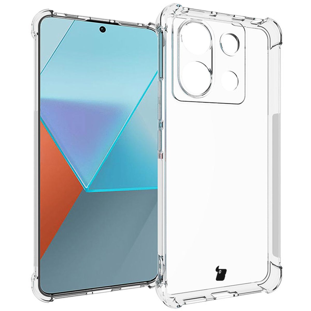 Elastyczne etui + 2 szkła, Bizon Case Clear, przezroczyste